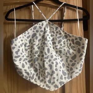 Le Lis Leopard Halter Top